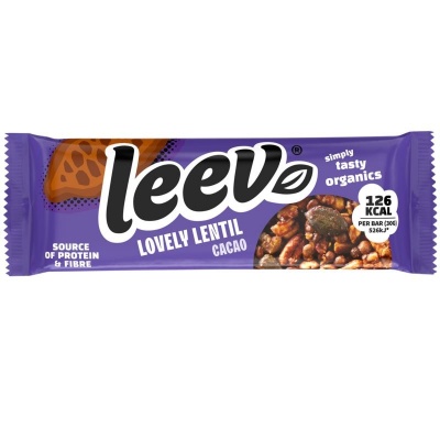 Leev Lovely lentil bar cacao bio