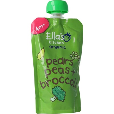 Ella's Kitchen Broccoli pears and peas 4+ maanden Ella's Kitchen Broccoli pears and peas 4+ maanden