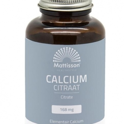 Mattisson Calcium citraat 168mg