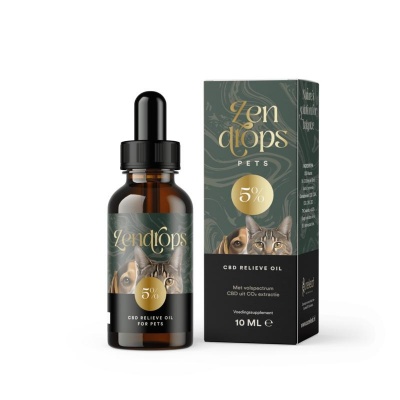 Zendrops CBD relieve oil pets 5%
