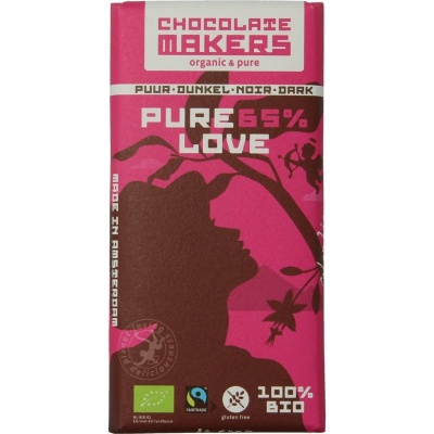 Chocolatemakers Puur liefde reep 65%