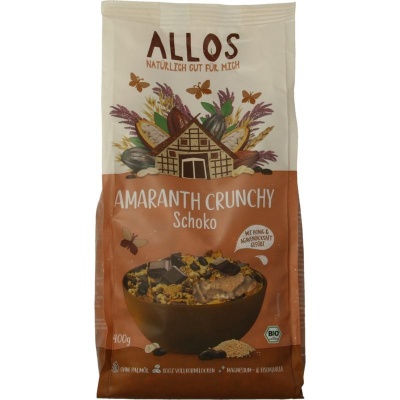 Allos Crunchy amarant chocolade Allos Crunchy amarant chocolade