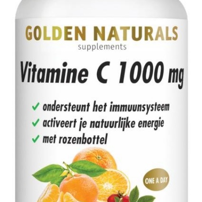 Golden Naturals Vitamine C 1000 mg met rozenbottel