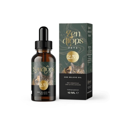 Zendrops CBD relieve oil pets 2.5% Zendrops CBD relieve oil pets 2.5%