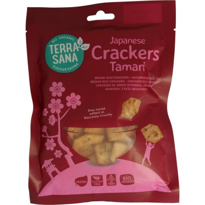 Terrasana Japanse bruine rijscrackers eko