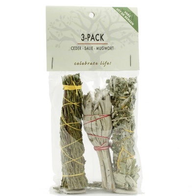 Volatile Smugde 3 pack witte salie ceder & mugwort Volatile Smugde 3 pack witte salie ceder & mugwort