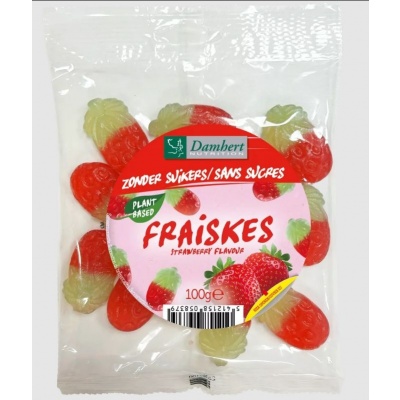 Damhert Fraiskes strawberry zonder suikers