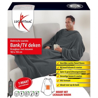 Lucovitaal Electrische warmte bank/TV deken