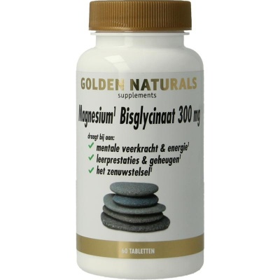 Golden Naturals Magnesium bisglycinaat 300mg vegan