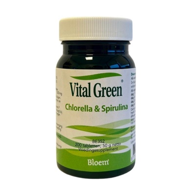 Bloem Chlorella & spirulina vital green