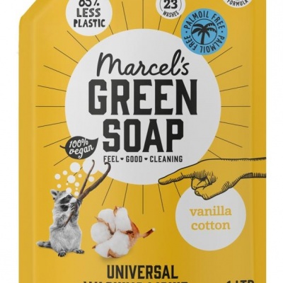 Marcel's GR Soap Wasmiddel universeel vanille & kersenbloesem navul Marcel's GR Soap Wasmiddel universeel vanille & kersenbloesem navul