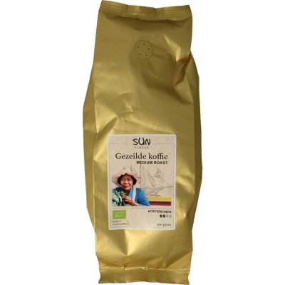 Sun Coffee Gezeilde koffiebonen medium roast bio Sun Coffee Gezeilde koffiebonen medium roast bio