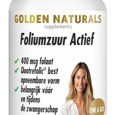 Golden Naturals Foliumzuur actief