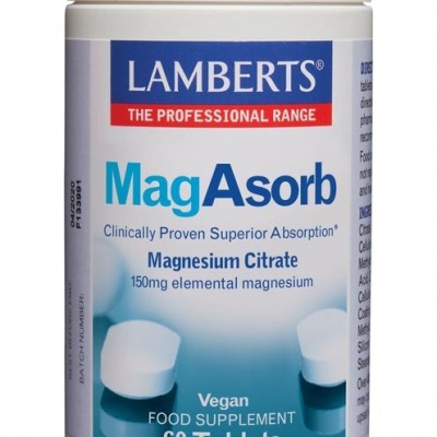 Lamberts MagAsorb (magnesium citraat) 150 mg Lamberts MagAsorb (magnesium citraat) 150 mg