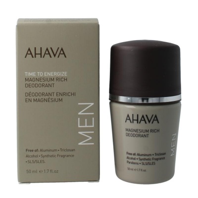Ahava Men deodorant roll on magnesium rich