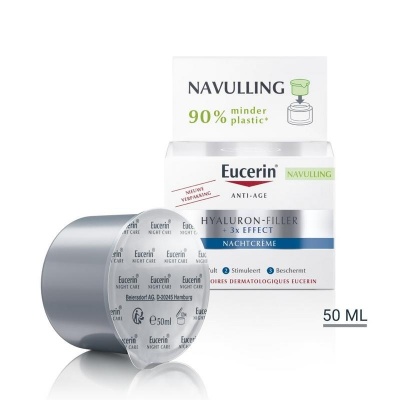 Eucerin Hyaluron filler 3x effect nachtcreme navulling