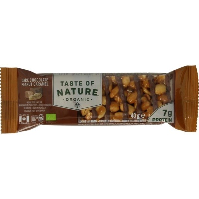 Taste Of Nature Dark chocolate peanut caramel Taste Of Nature Dark chocolate peanut caramel
