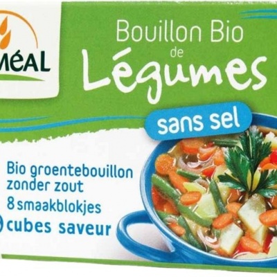 Primeal Groentebouillon blokjes zonder zout 9 gram Primeal Groentebouillon blokjes zonder zout 9 gram