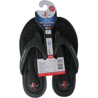 Lucovitaal slipper zwart 39-40 Lucovitaal slipper zwart 39-40