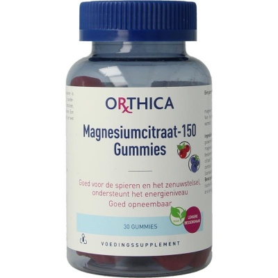 Orthica magnesiumcitraat 150 gummies Orthica magnesiumcitraat 150 gummies