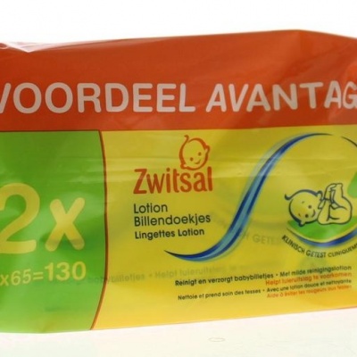 Zwitsal Billendoekjes met lotion 65 stuks