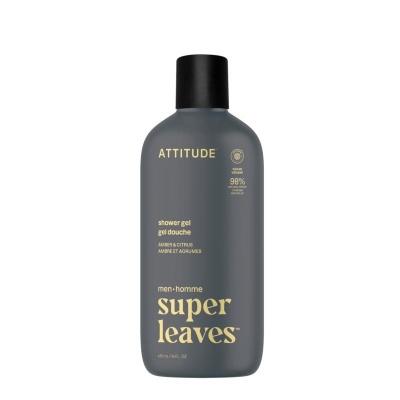 Attitude Men showergel amber & citrus