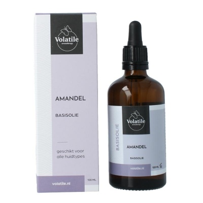 Volatile Amandel basisolie glazen fles