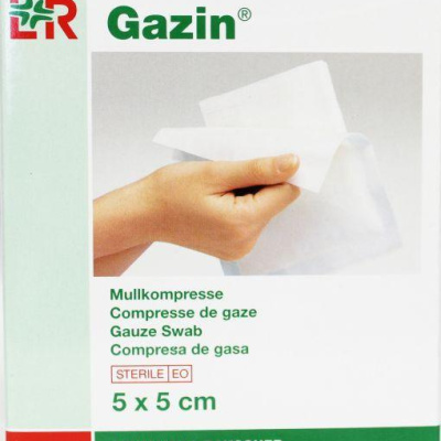 Gazin gaaskompres 5 x 5 cm steriel 5 x 2
