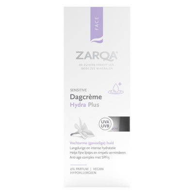 Zarqa Dagcreme hydra plus sensitive SPF15
