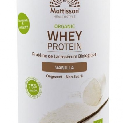 Mattisson Wei proteine vanille bio 75%
