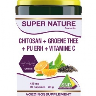 SNP Chitosan groene thee pu erh thee vitamine C 435 mg SNP Chitosan groene thee pu erh thee vitamine C 435 mg