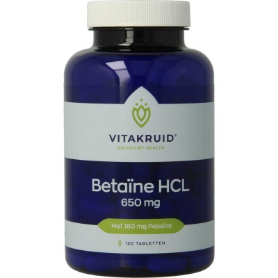 Vitakruid Betaine HCL 650 mg & pepsine 160 mg