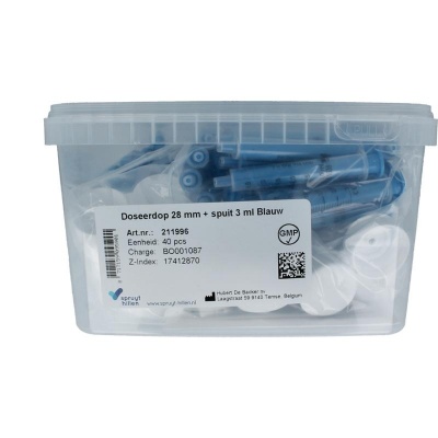Spruyt Hillen doseerdop 28mm met spuit 3ml