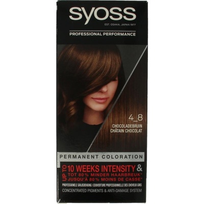 Syoss Color baseline 4-8 chocoladebruin haarverf