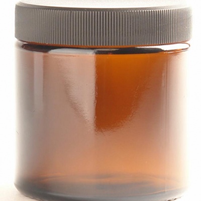 Helios Holland Zalfpot/cremepot incl deksel amb bruin glas 120ml Helios Holland Zalfpot/cremepot incl deksel amb bruin glas 120ml