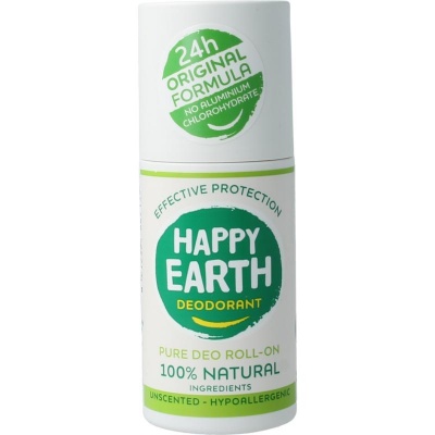 Happy Earth Pure deodorant roll-on unscented Happy Earth Pure deodorant roll-on unscented