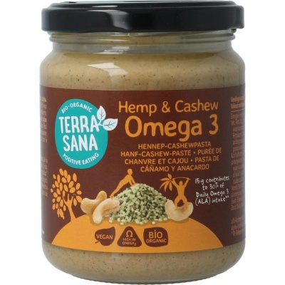 Terrasana Omega 3 hennep cashewpasta