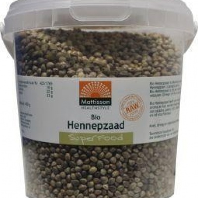 Bio hennepzaad ongepeld raw