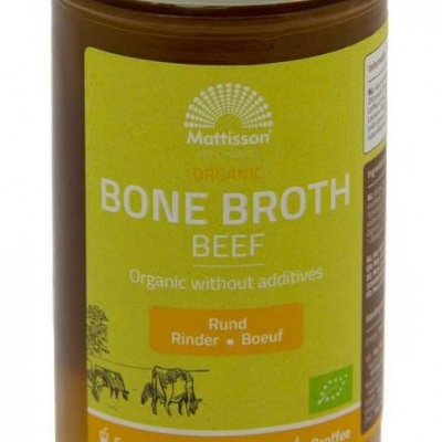 Mattisson Organic beef bone broth - botten boullion rund bio