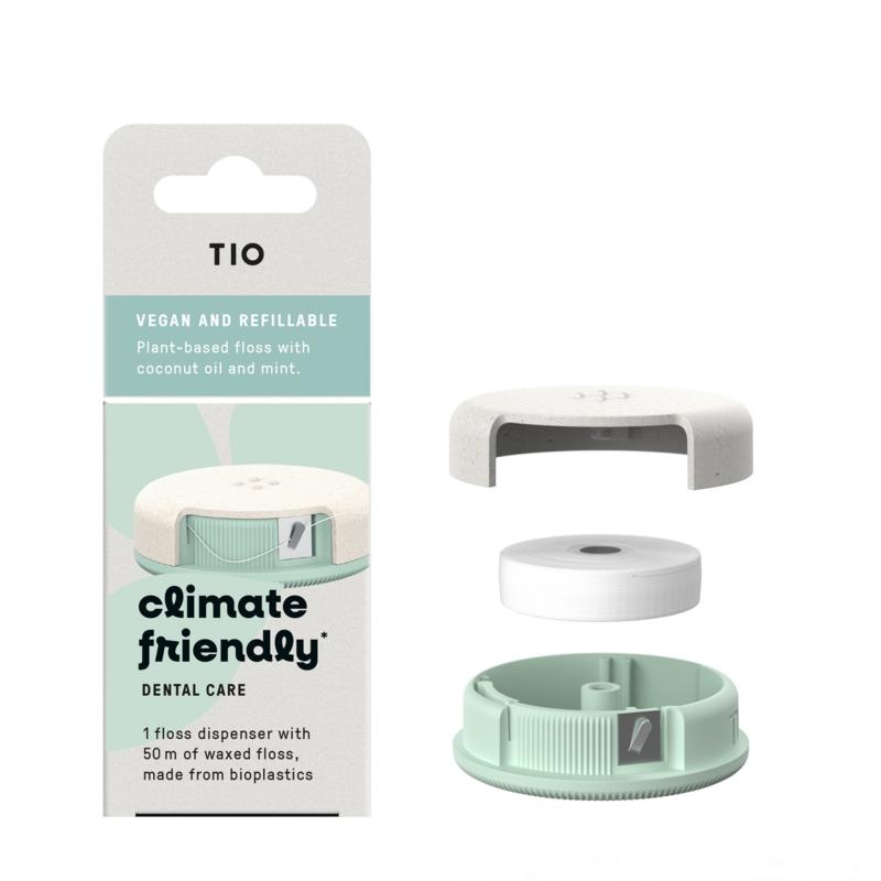 tiofloss flosdraad kokos mint - 1 stuks
