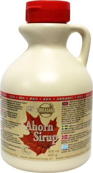 Terrasana Ahornsiroop Graad C In Jug 500 Ml Medimart Nl