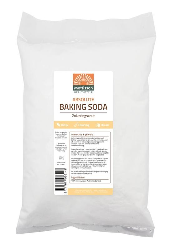Mattisson Baking Soda Zuiveringszout Natriumbicarbonaat 1 Kilogram Medimart Nl