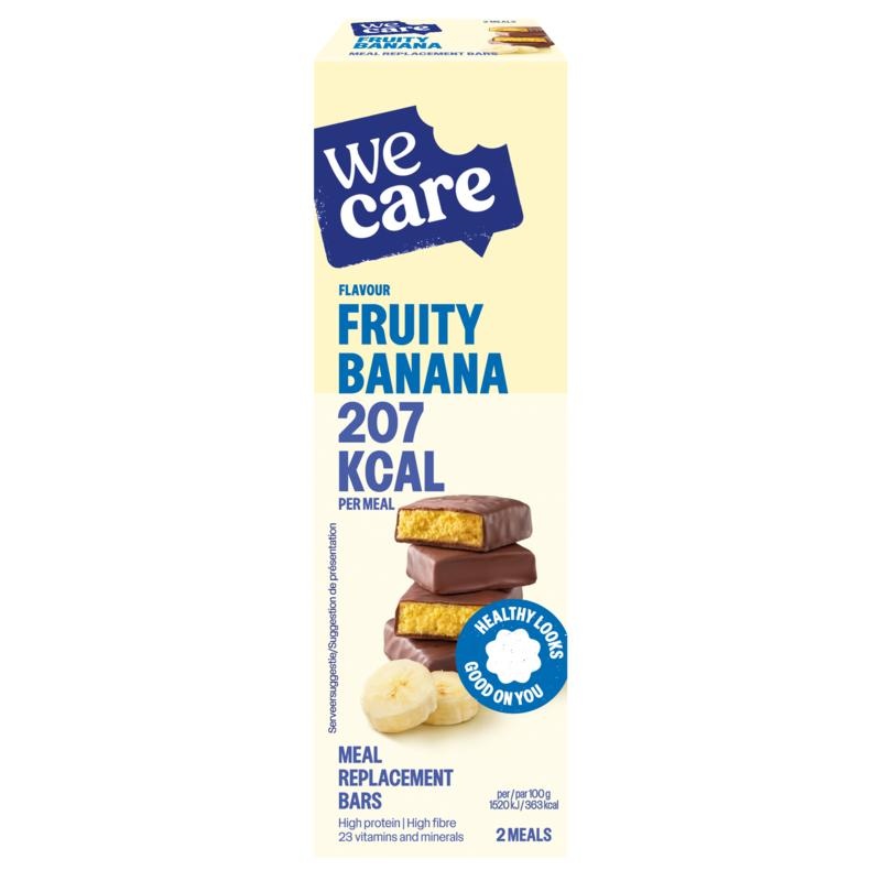 Wecare Bars fruity banana - 116 gram