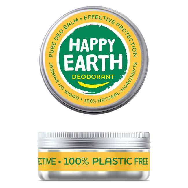 Happy Earth Deodorant balm jasmine ho wood - 45 gram
