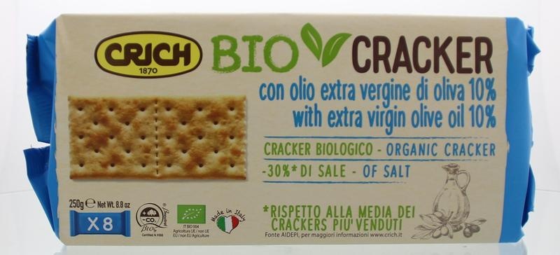 Crich Crackers olijfolie blauw - 250 gram