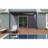Afbeelding van Porchenzo Paros Wall aluminium veranda 3x4 - antraciet