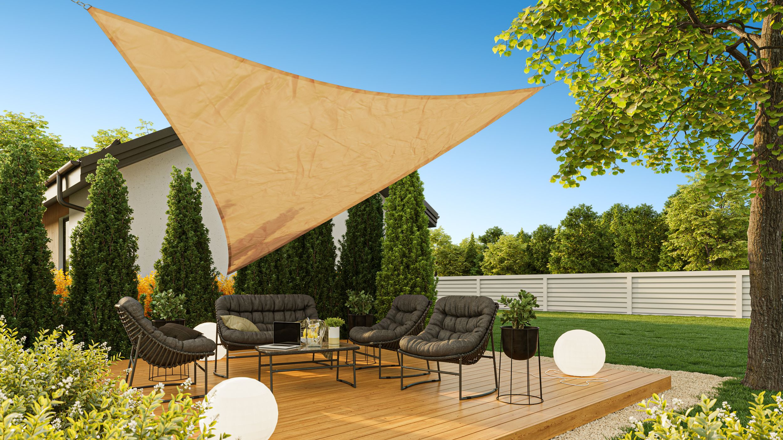 Schaduwdoek Vierkant 120 x 240 cm, Waterafstotend, Winddicht, Stofdicht, Zonwering, 98% Uv-Blok, Schaduwnet Privacybeschermingsnet,Voor Tuin, Balkon, Camping, Wit
