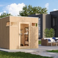 Foto van SmartShed tuinhuis Kampas 3030 met dubbel- en melkglas