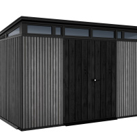 Foto van Keter Signature 117 Kunststof Tuinhuis Venetian Grijs (O)