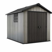 Foto van Keter Oakland 759 kunststof tuinhuis Grijs (O)